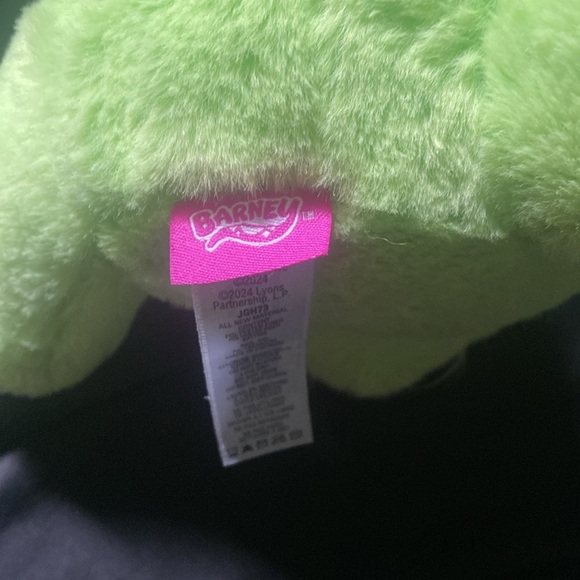 Green Dinosaur Barney Plush Toy - Picture 4 of 4